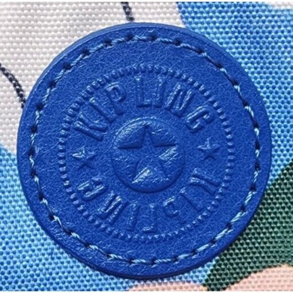 Kipling Crossbody Arto Blue Botanical Floral Medium Shoulder Bag Purse - Picture 7 of 16